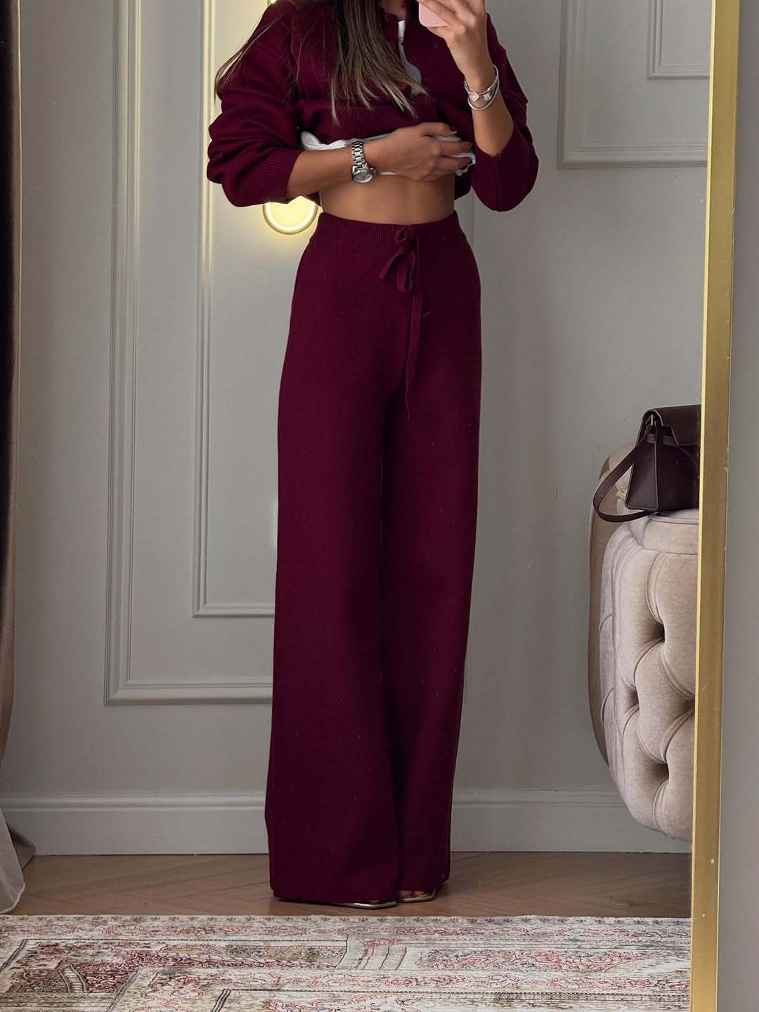 Philomena | Women’s Polo Sweater Pants Set