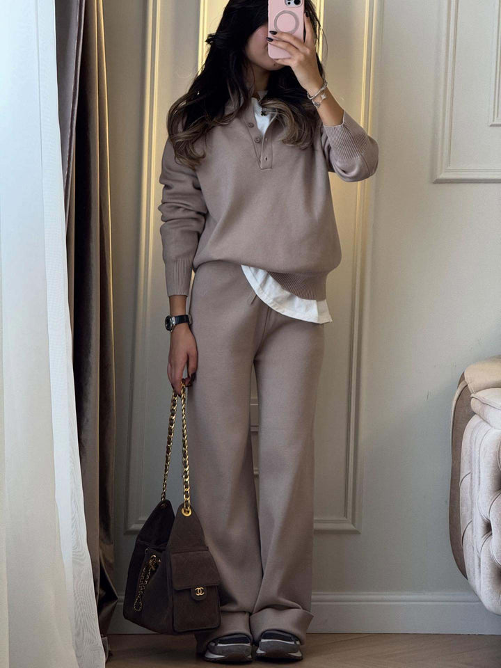 Philomena | Women’s Polo Sweater Pants Set