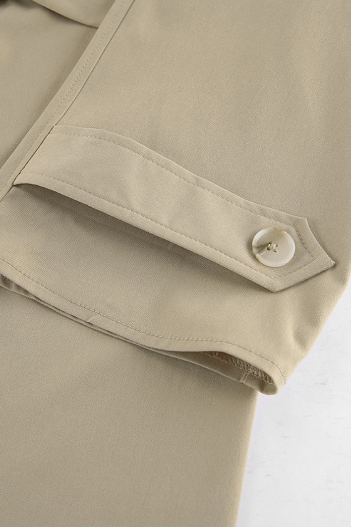 Genevieve | Women's Short Wrap-Belt Trench Jacket