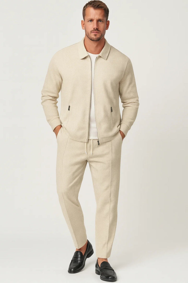 Barrett | Men’s Collared Zip Jacket and Tapered Pants Set