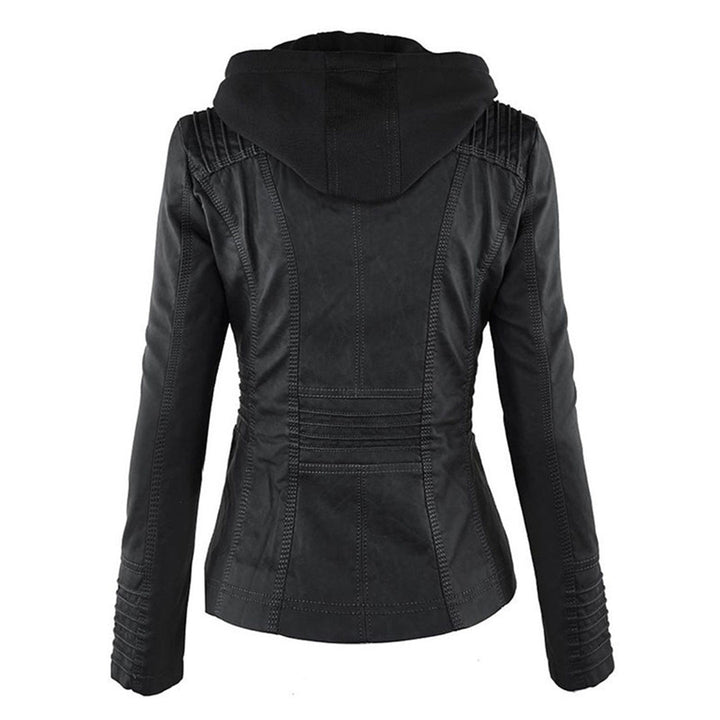 Valentina | Women’s Hooded Leather Biker Jacket