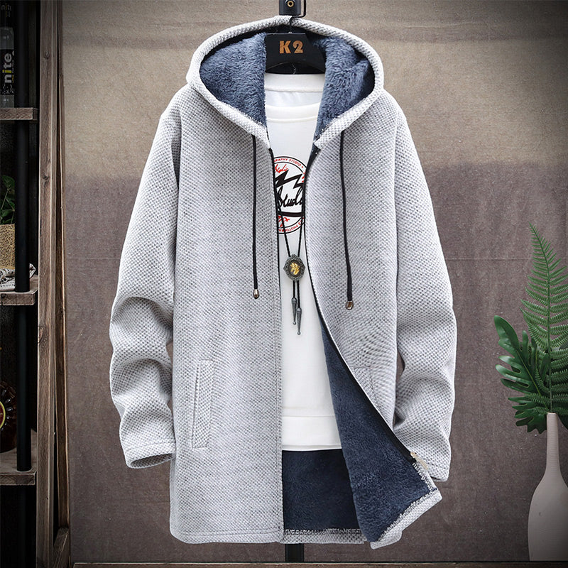 Orson | Men’s Fleece Lined Hooded Knit Jacket
