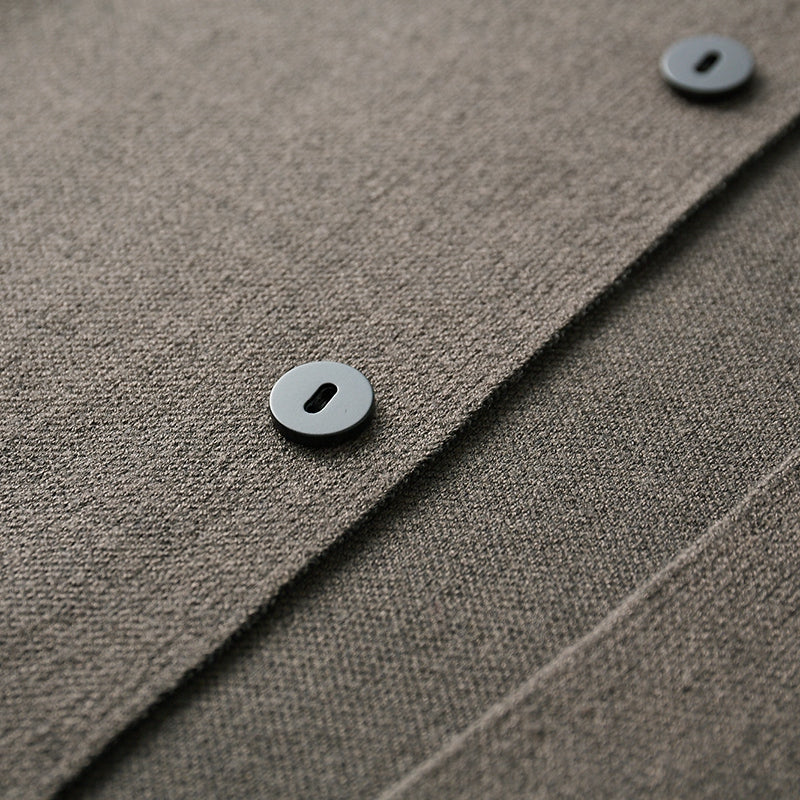 Elias | Men's Relaxed Fit V-Neck Cardigan with Striped Sleeve Detail