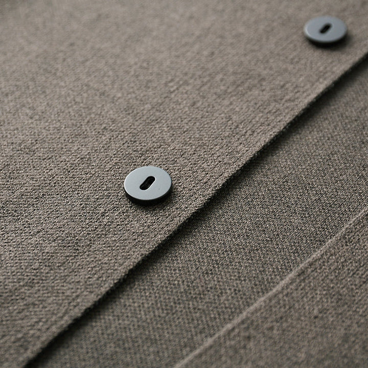Elias | Men's Relaxed Fit V-Neck Cardigan with Striped Sleeve Detail