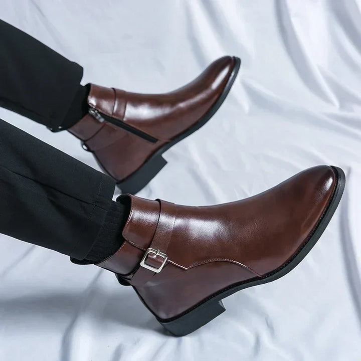 Felix | Men's Classic Chelsea Boots with Side Zipper