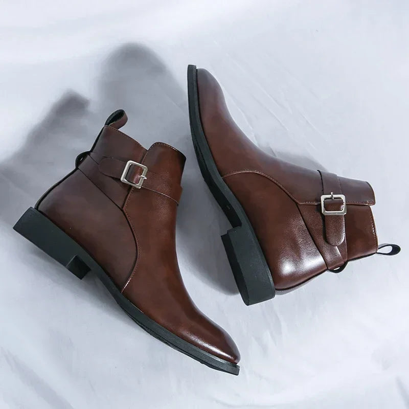 Felix | Men's Classic Chelsea Boots with Side Zipper