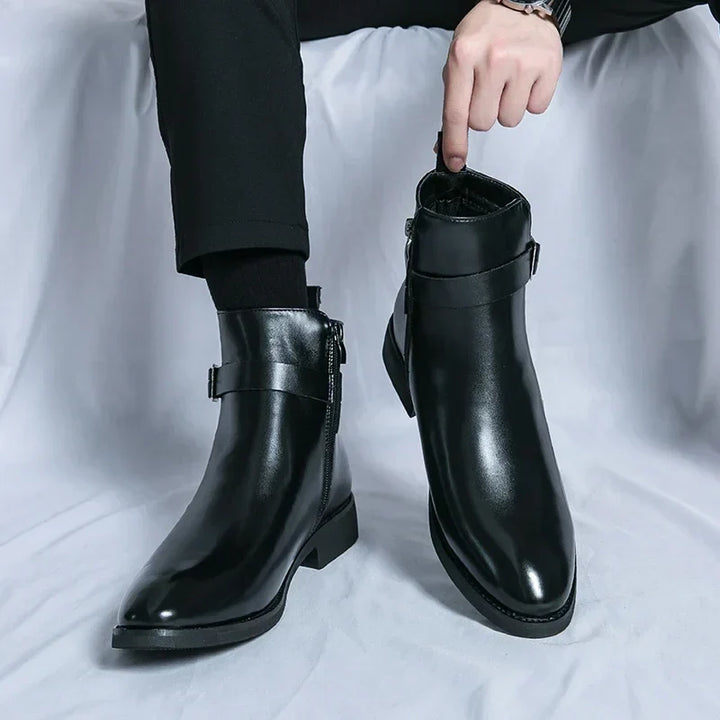 Felix | Men's Classic Chelsea Boots with Side Zipper