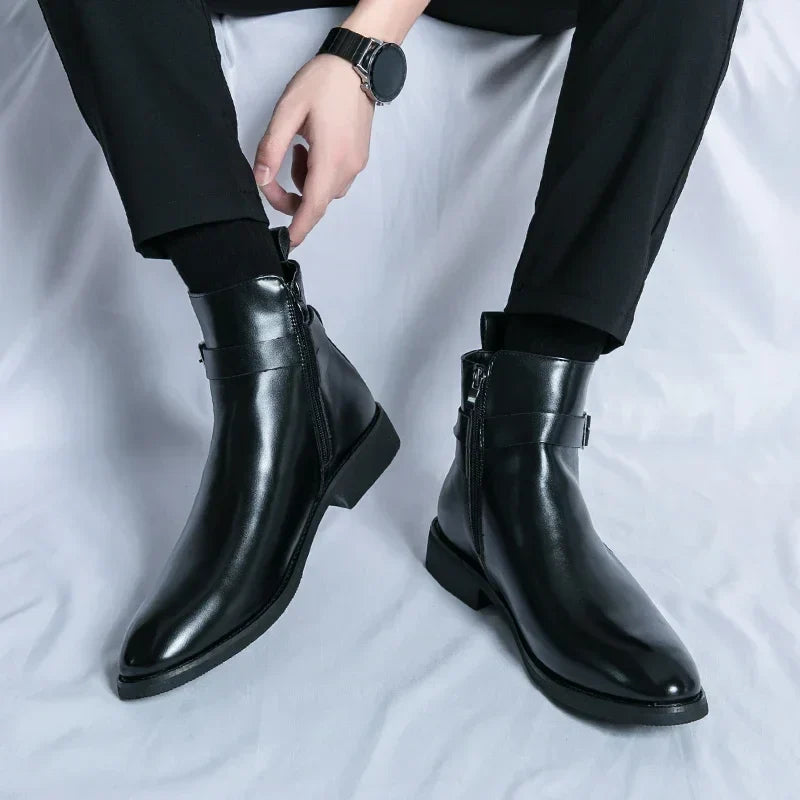 Felix | Men's Classic Chelsea Boots with Side Zipper
