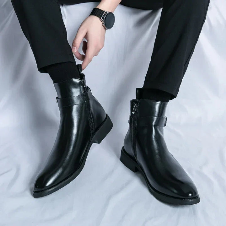 Felix | Men's Classic Chelsea Boots with Side Zipper