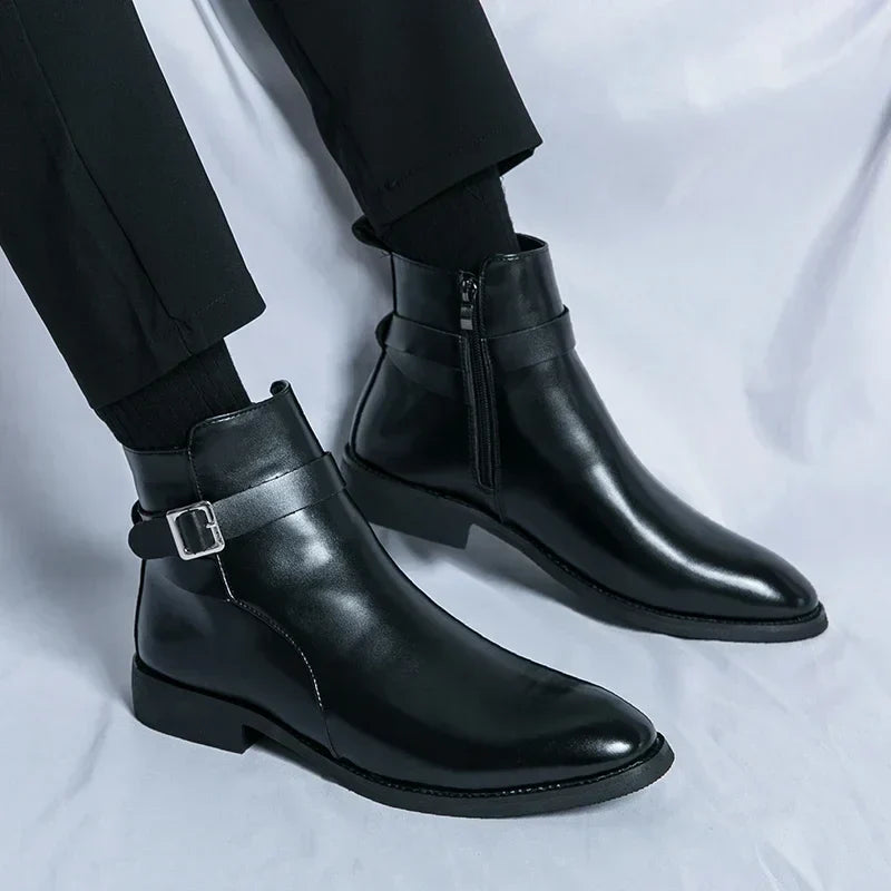 Felix | Men's Classic Chelsea Boots with Side Zipper