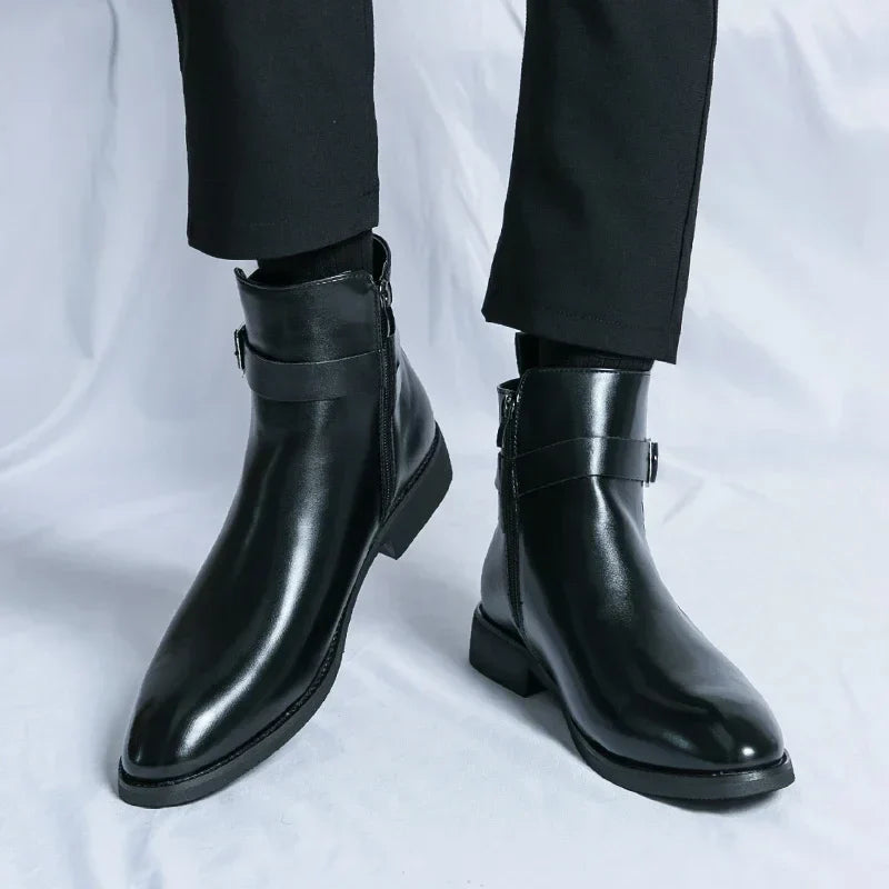 Felix | Men's Classic Chelsea Boots with Side Zipper