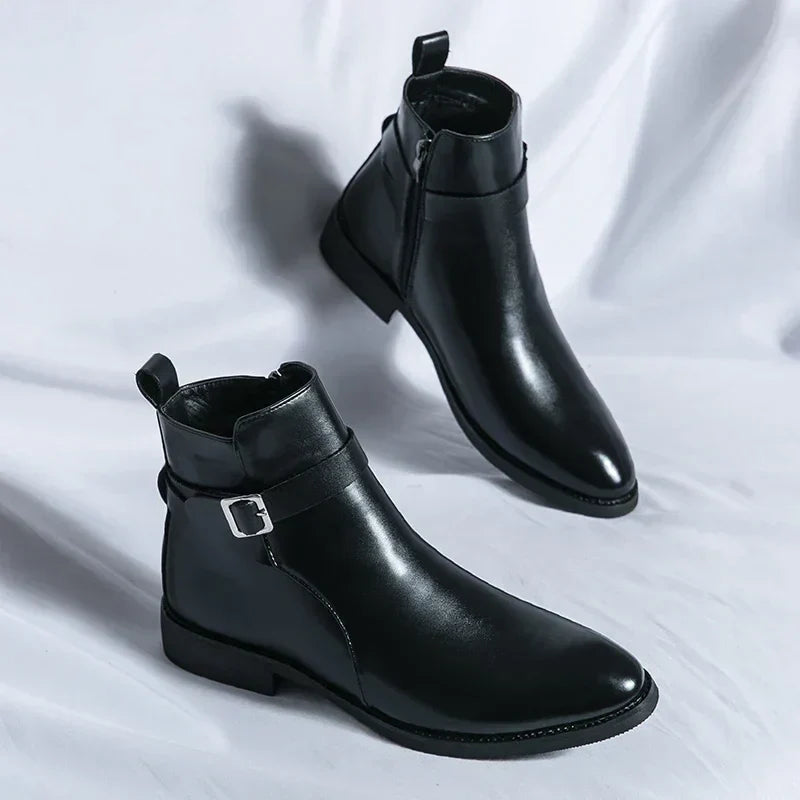 Felix | Men's Classic Chelsea Boots with Side Zipper
