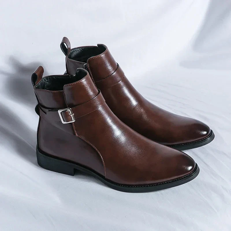 Felix | Men's Classic Chelsea Boots with Side Zipper