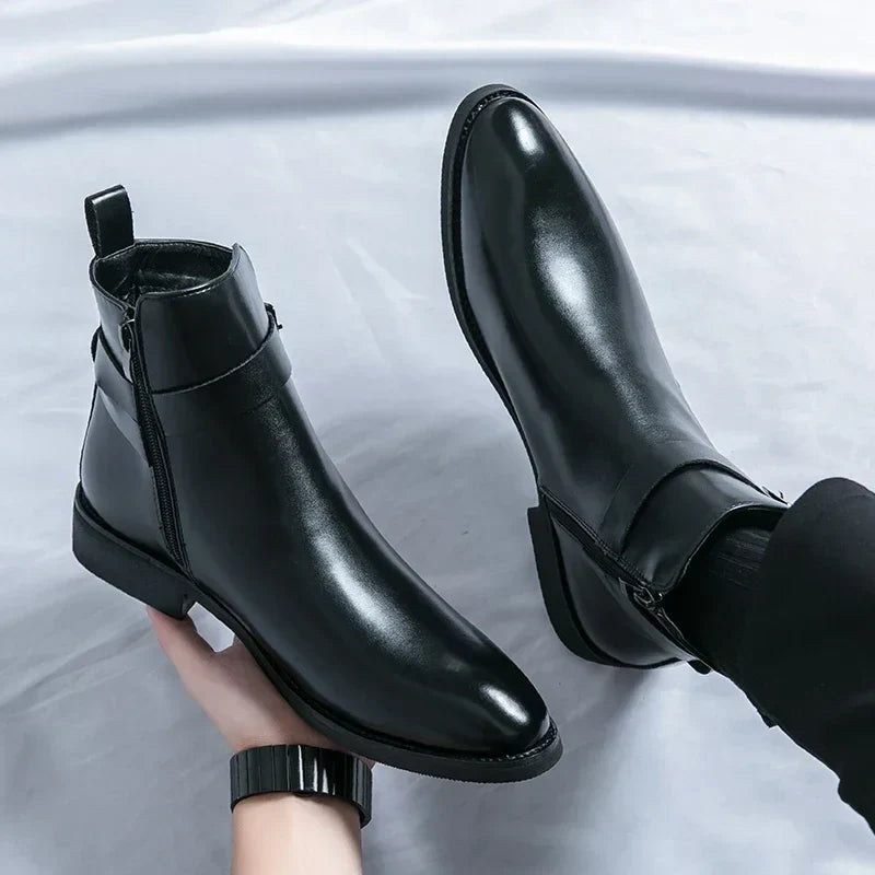 Felix | Men's Classic Chelsea Boots with Side Zipper