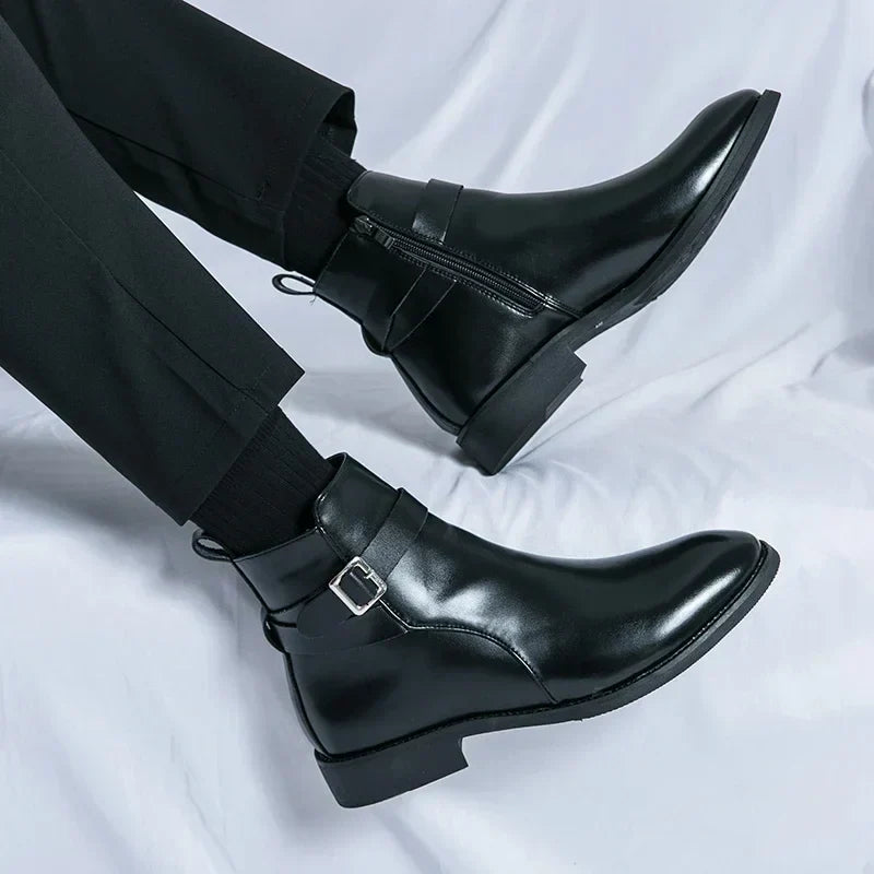 Felix | Men's Classic Chelsea Boots with Side Zipper