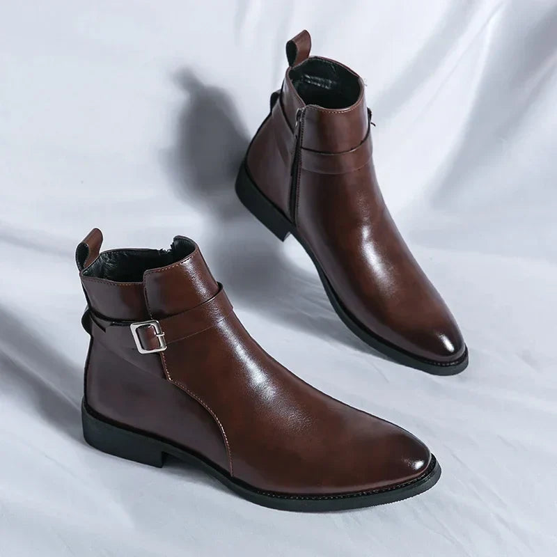 Felix | Men's Classic Chelsea Boots with Side Zipper