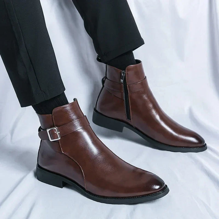Felix | Men's Classic Chelsea Boots with Side Zipper