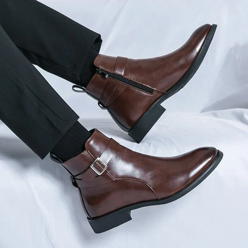 Felix | Men's Classic Chelsea Boots with Side Zipper