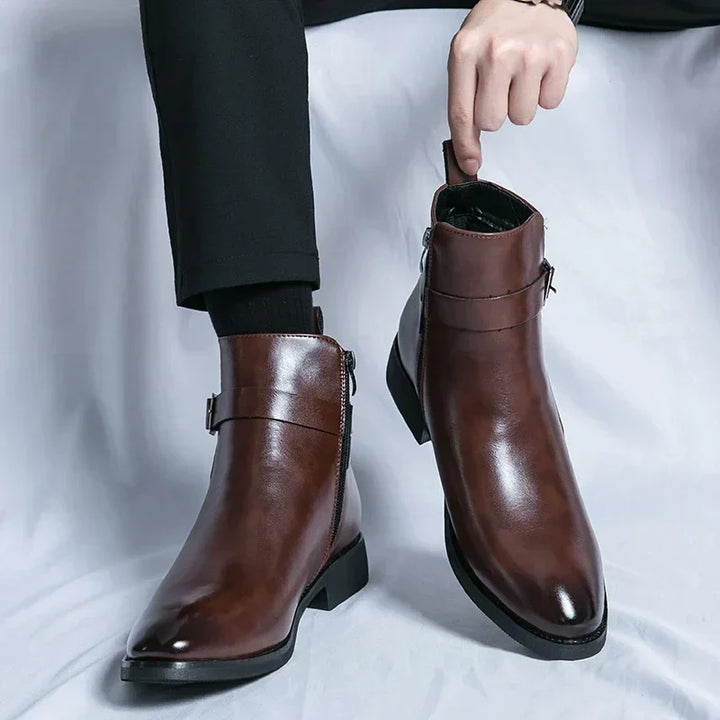 Felix | Men's Classic Chelsea Boots with Side Zipper