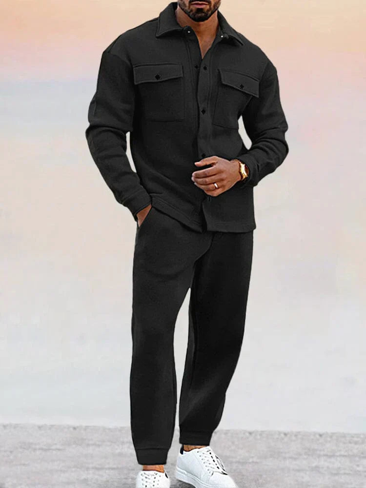 Alistair | Men’s Shirt Jacket and Tapered Pants Set