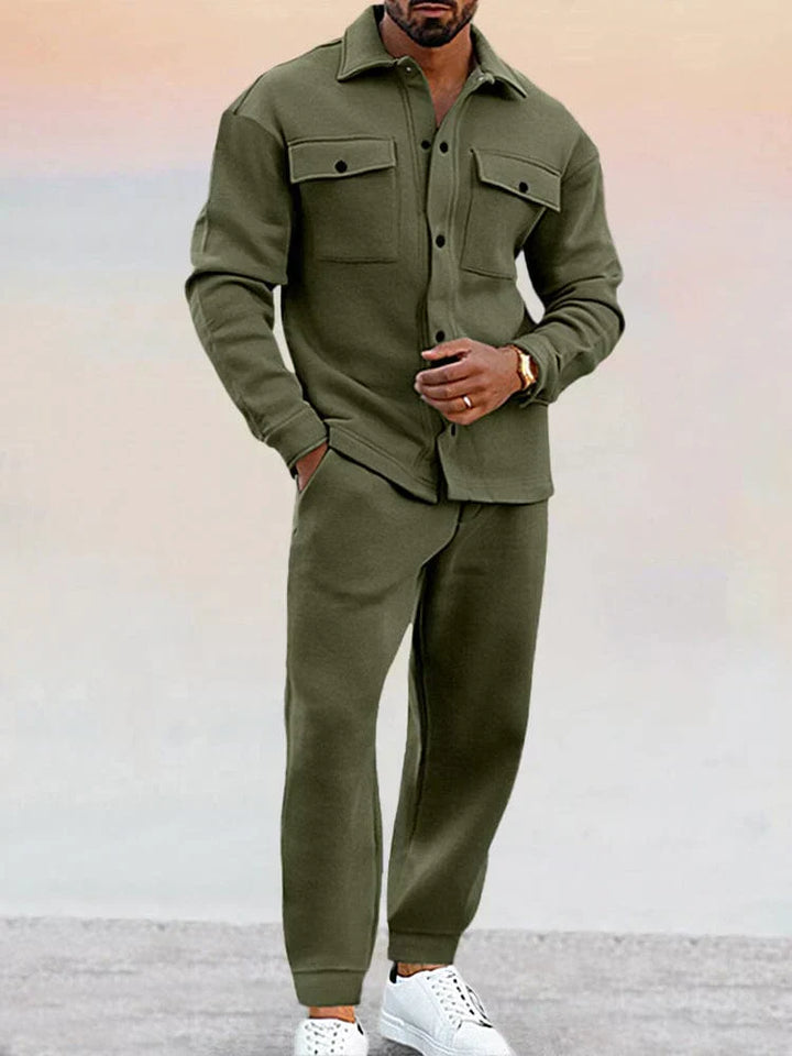 Alistair | Men’s Shirt Jacket and Tapered Pants Set