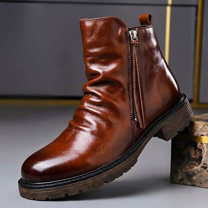 Emmerson | Men’s Chunky Leather Ankle Boots