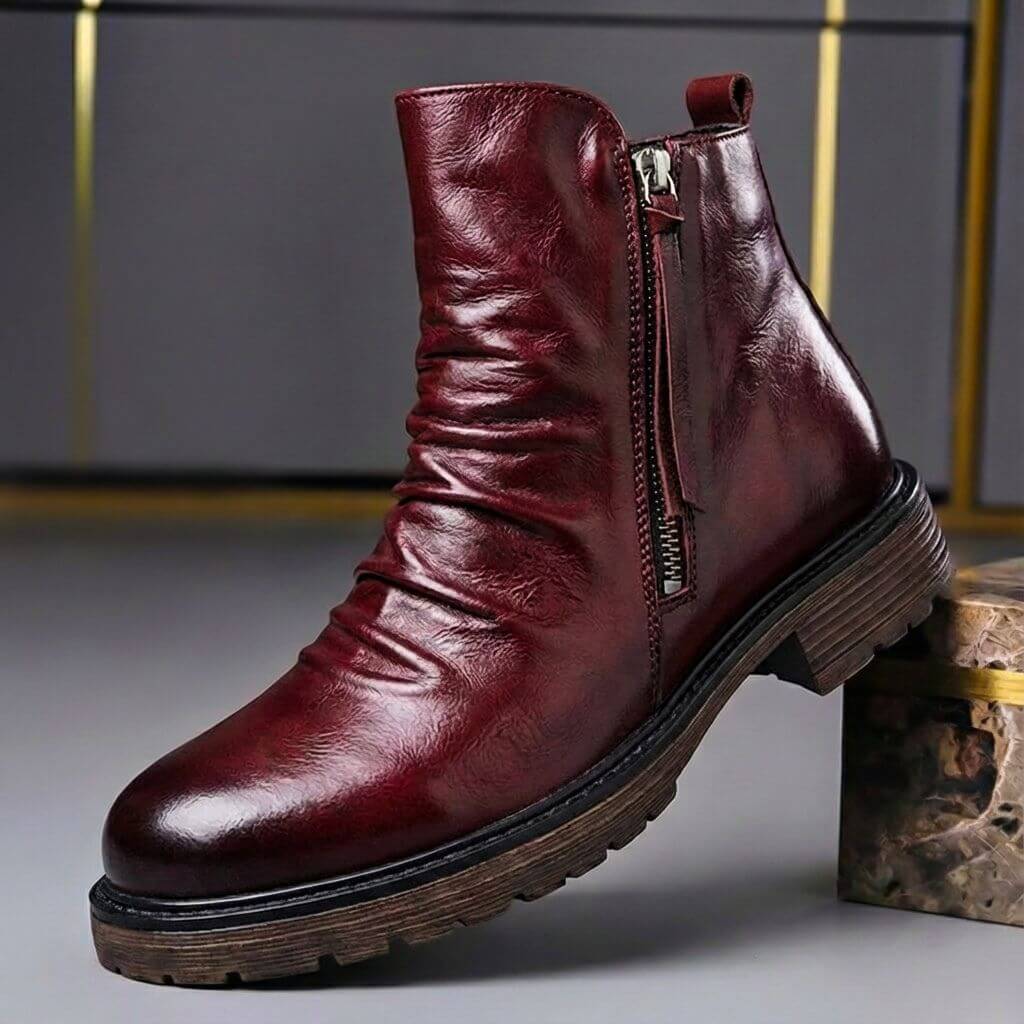 Emmerson | Men’s Chunky Leather Ankle Boots