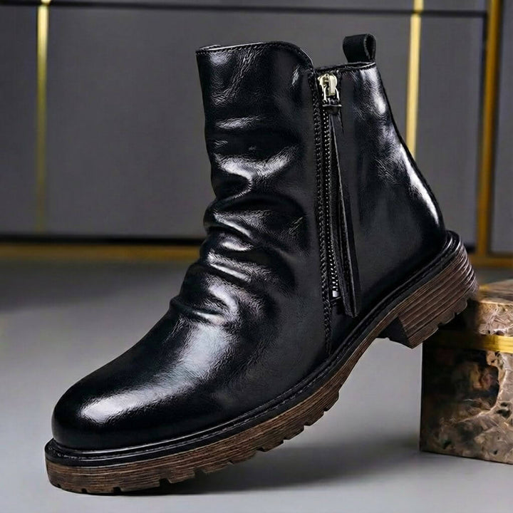 Emmerson | Men’s Chunky Leather Ankle Boots
