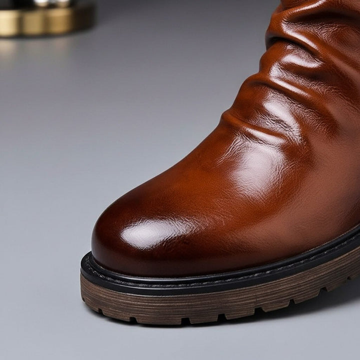 Emmerson | Men’s Chunky Leather Ankle Boots