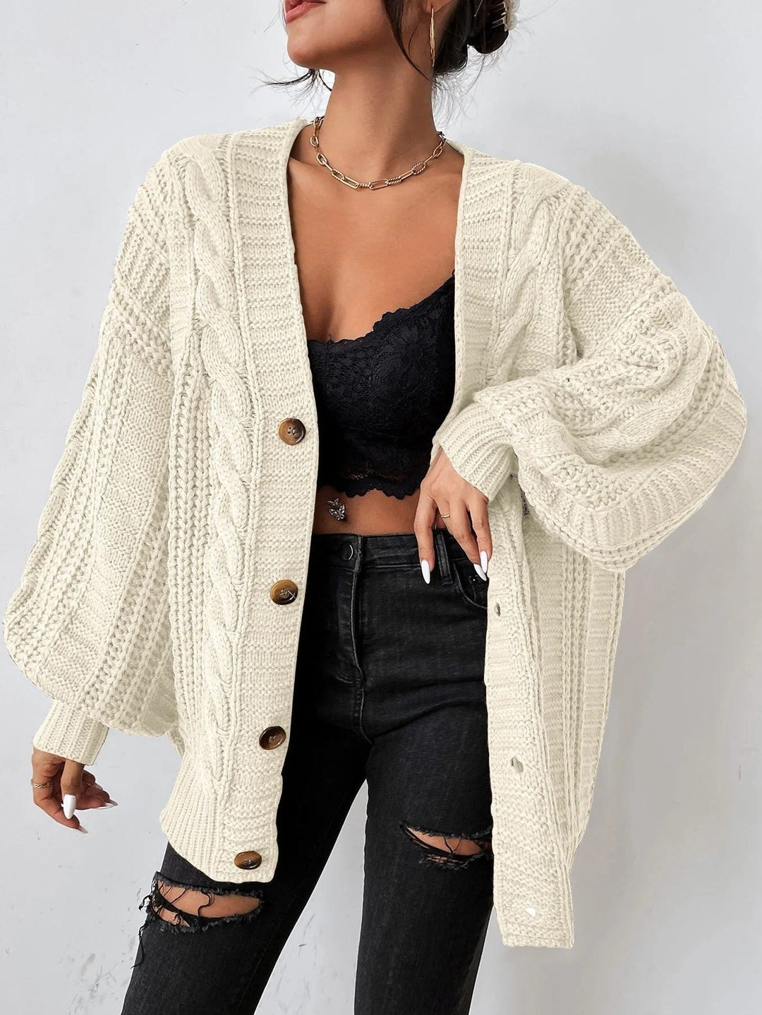 Winifred | Women’s Oversized Chunky Knit Cardigan