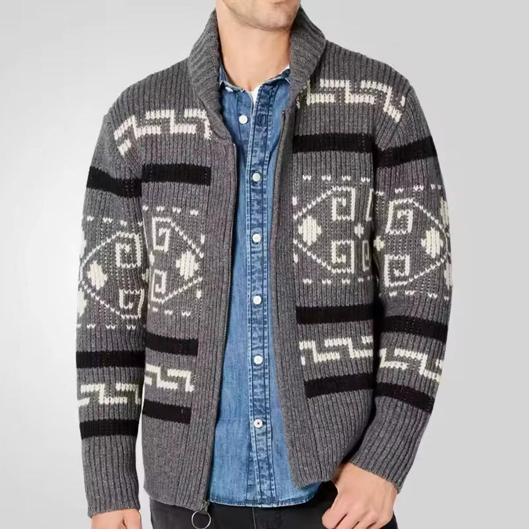 Fraser | Men's Wool Blend Zip-Up Cardigan