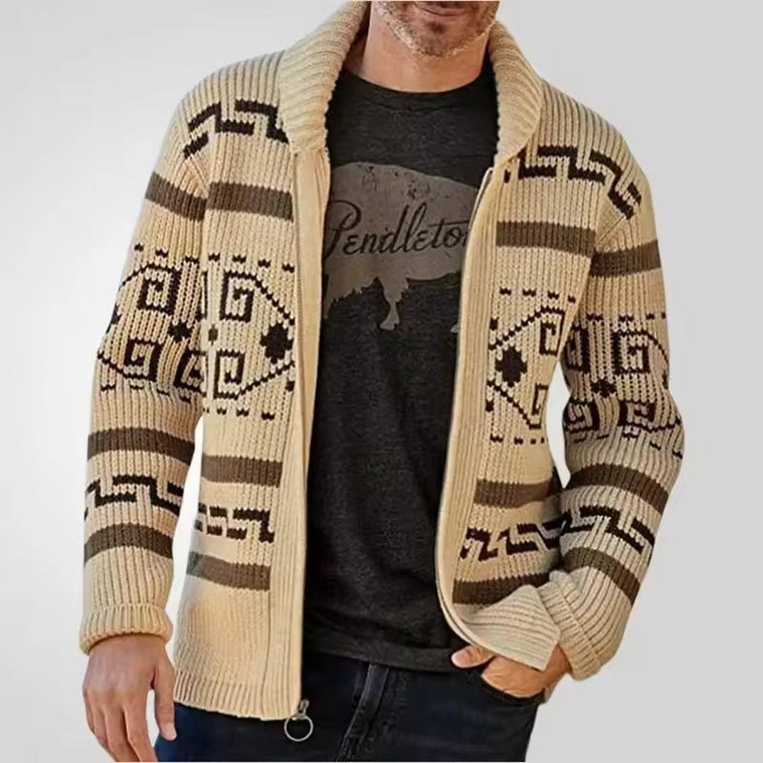 Fraser | Men's Wool Blend Zip-Up Cardigan