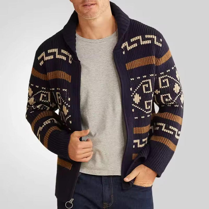 Fraser | Men's Wool Blend Zip-Up Cardigan