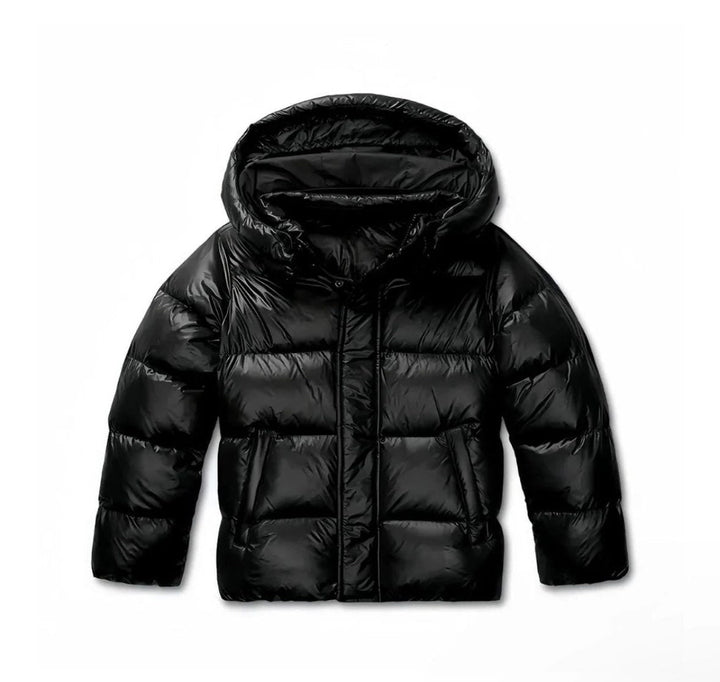 Beatrix | Women's Cropped Puffer Jacket with Hood and High Neck