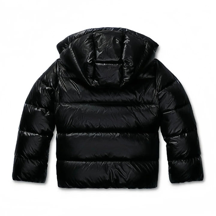 Beatrix | Women's Cropped Puffer Jacket with Hood and High Neck