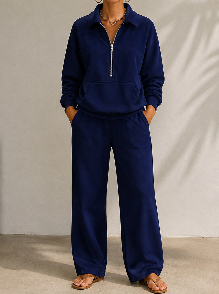 Sloane | Women’s Wide Leg Trousers Loungewear Set