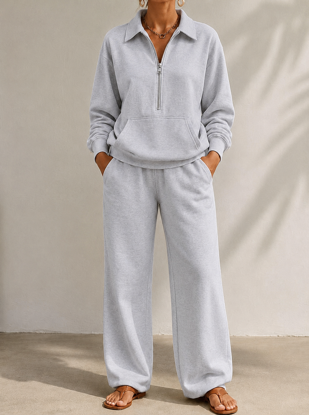 Sloane | Women’s Wide Leg Trousers Loungewear Set