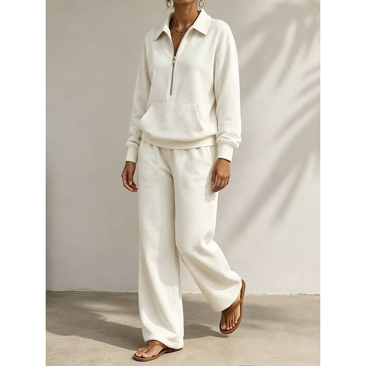 Sloane | Women’s Wide Leg Trousers Loungewear Set