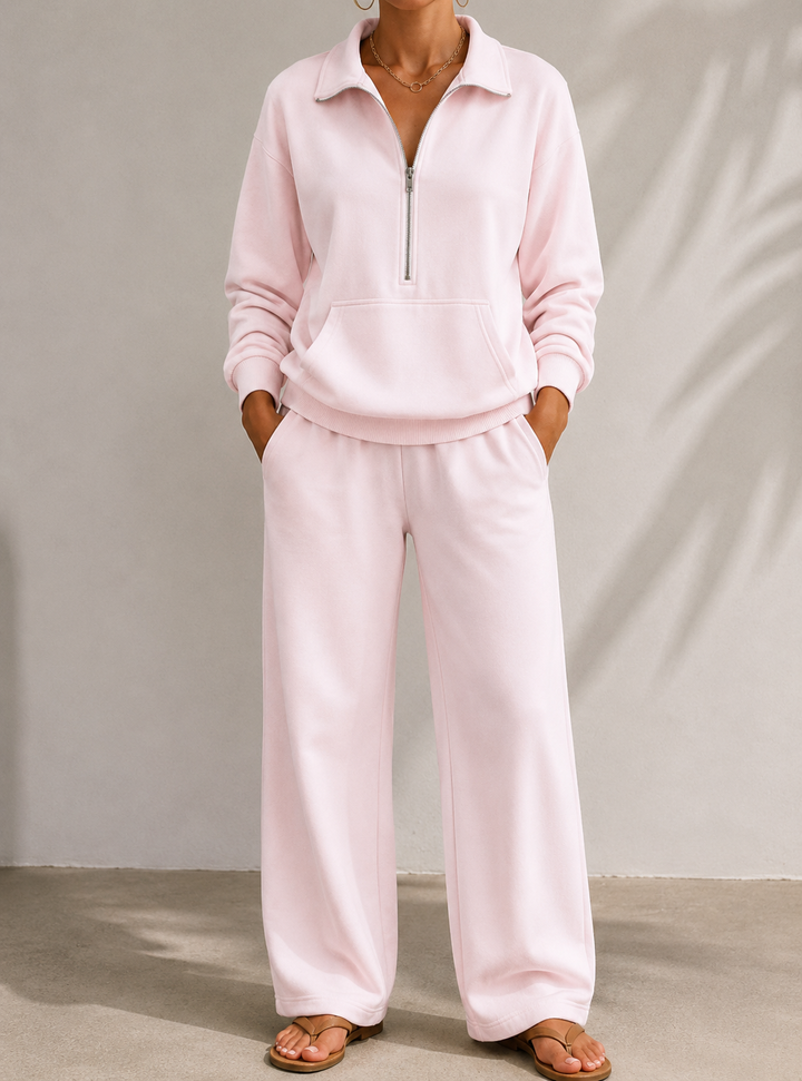 Sloane | Women’s Wide Leg Trousers Loungewear Set