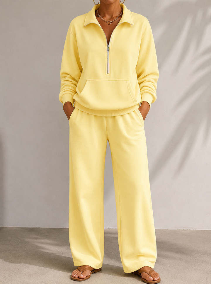Sloane | Women’s Wide Leg Trousers Loungewear Set