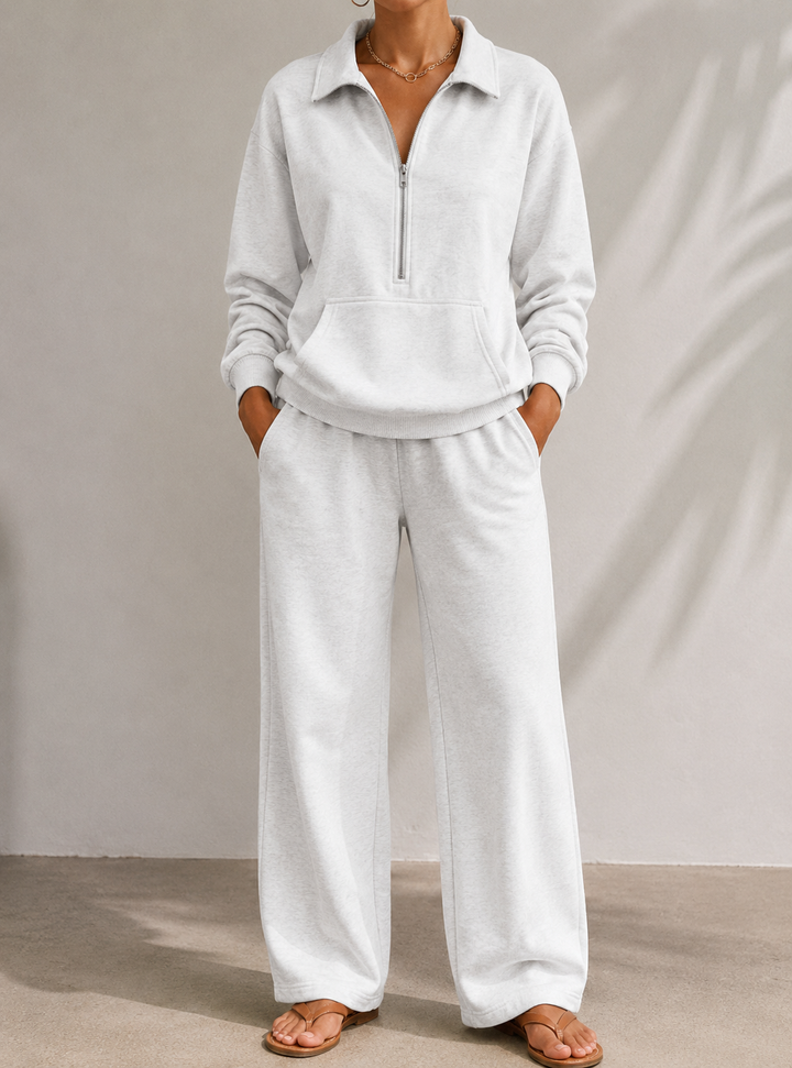 Sloane | Women’s Wide Leg Trousers Loungewear Set