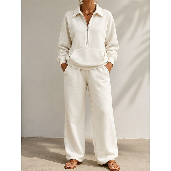 Sloane | Women’s Wide Leg Trousers Loungewear Set