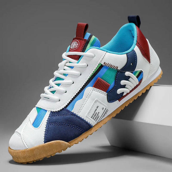 Patchwork Retro Low Top Mens Sneakers - Casual Streetwear