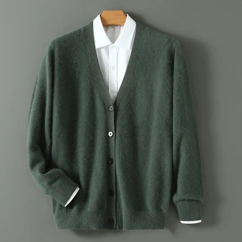Maxwell | Men’s V Neck Button Up Cardigan