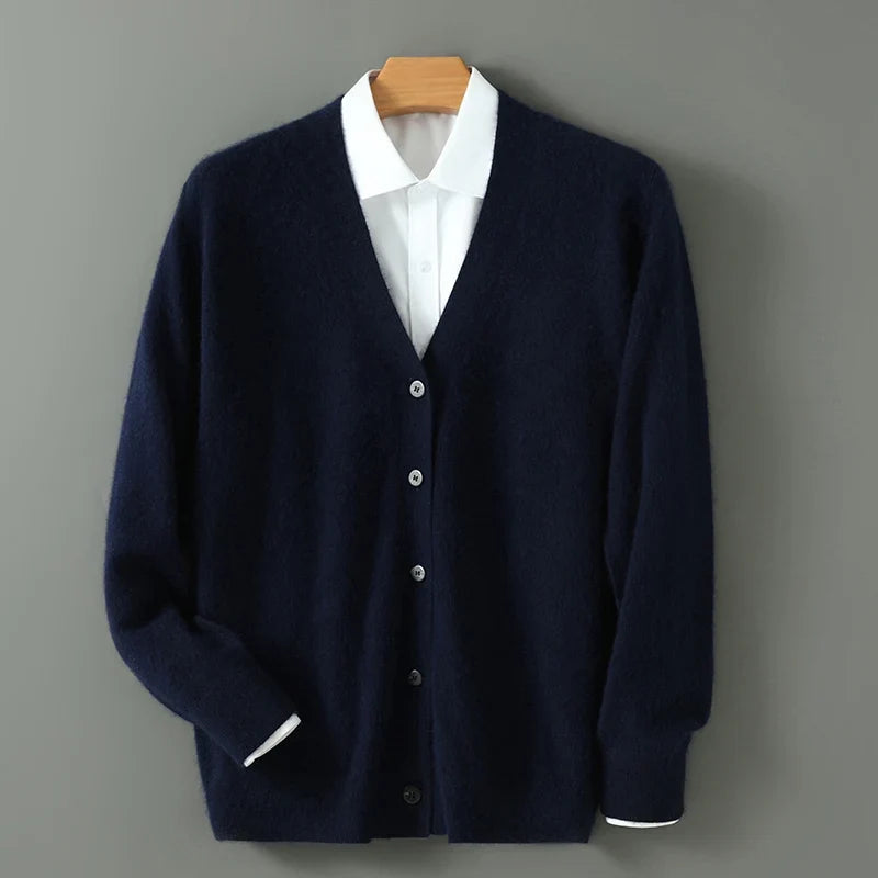 Maxwell | Men’s V Neck Button Up Cardigan