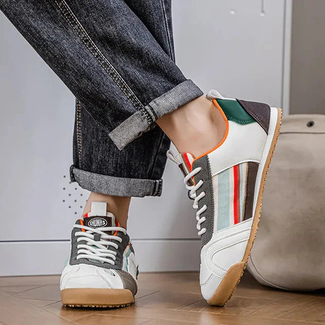 Patchwork Retro Low Top Mens Sneakers - Casual Streetwear