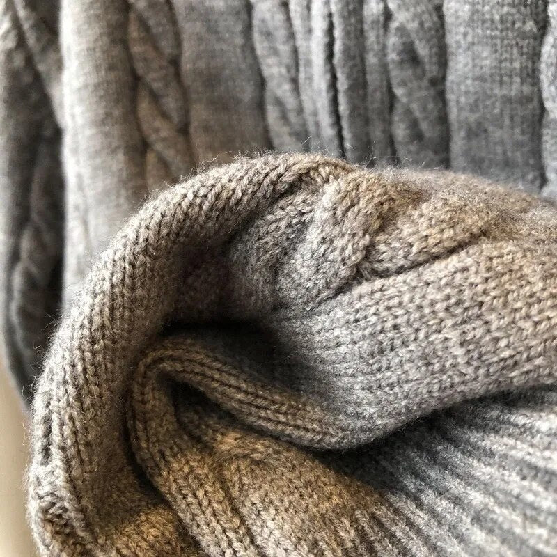 Ottilie | Women’s Cropped Cable Knit Quarter Zip Sweater