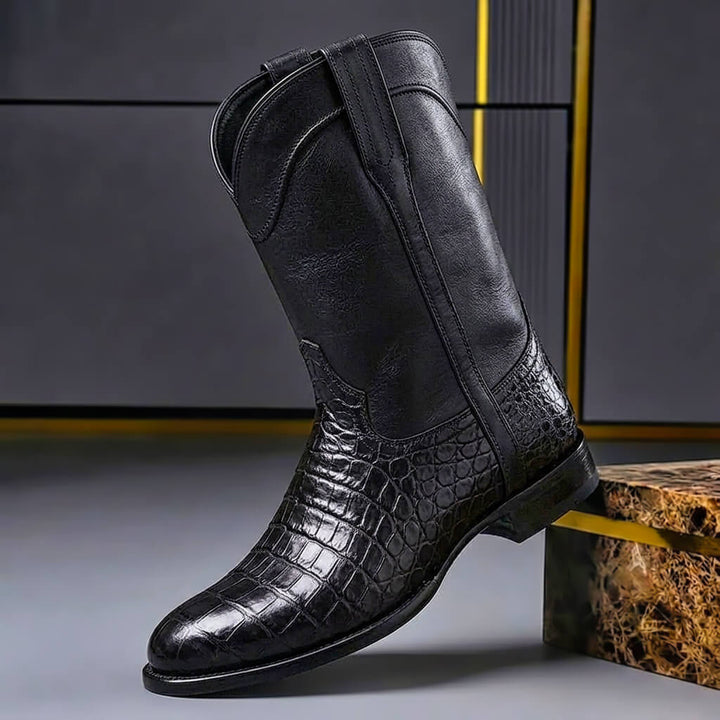 Beckett | Men’s Mid Calf Leather Roper Boots
