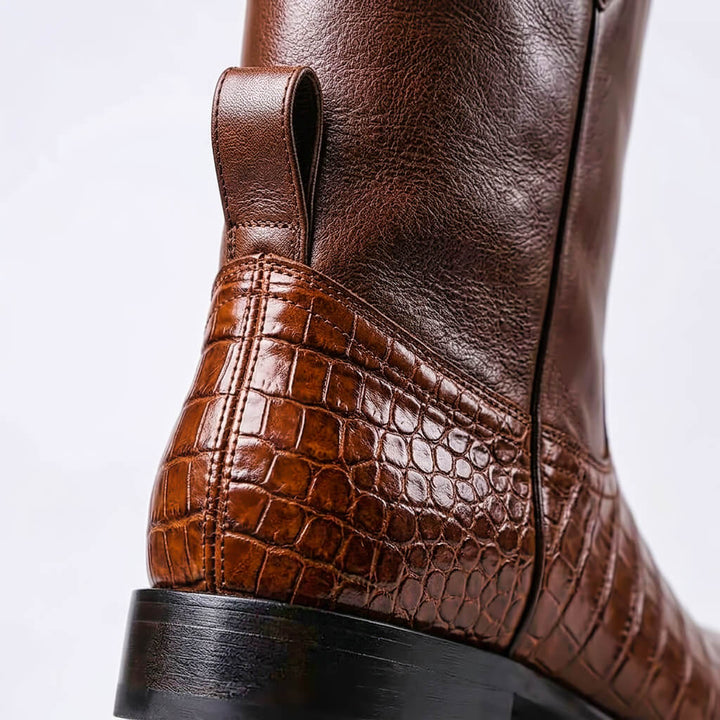 Beckett | Men’s Mid Calf Leather Roper Boots