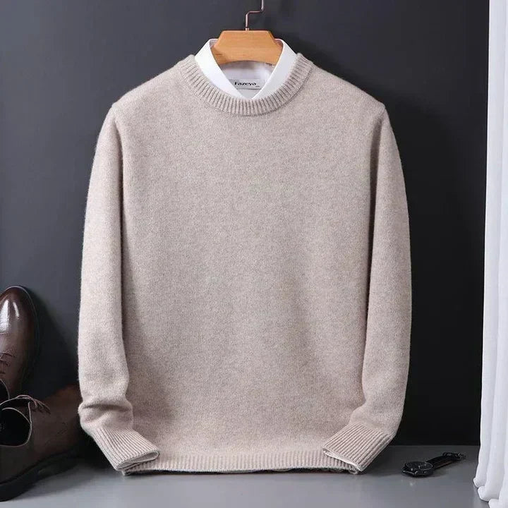 Nathaniel | Men’s Knit Pullover Sweater with Crew Neck